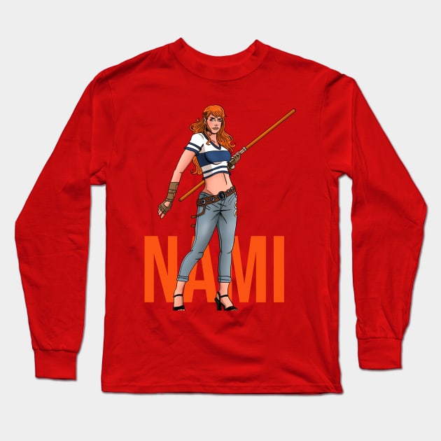 Nami Long Sleeve T-Shirt by Bruno.Artist 